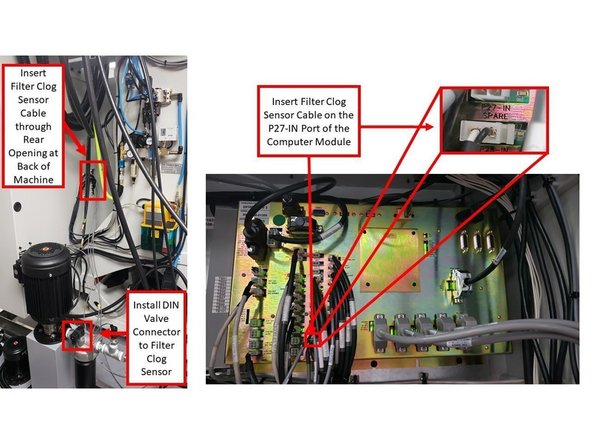 The Part Number for the CTS Filter Clog Sensor Cable is P/N 31593.