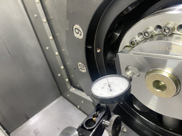 Once the turret is tightened down and rechecked for squareness, reinstall the plug and sheet metal.