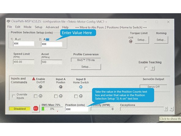 Note: For auto side doors, disable the Auto Side Door Option in the Siemens control to physically move the door. Enable the Auto Side Door Option after entering the "1) A off" value 