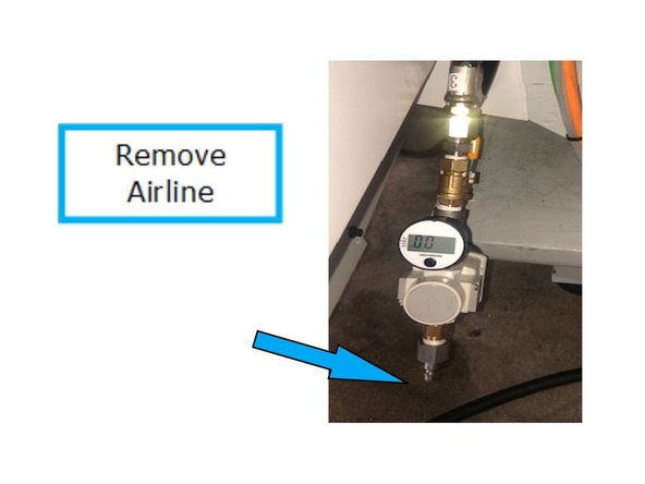 Wait for air pressure to settle (digital pressure reading should stay on a reading or fluctuate between 2) and open the valve.