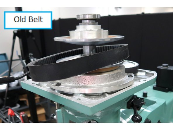 You are left with this from under the upper head cover. Remove the belt.