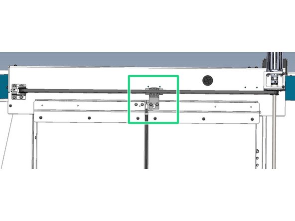 Attach the Cam-Limit Switch 36173 to the Belt Clamp 36123-1 with(2) M5X14 FHCS. Then attach the 50623 Plate-Belt Clamp using (6) M4X10 SHCS with serrated and flat washers. Then attach the Belt Clamp and Switch Cam Assy to the top of the right door weldment with (2) M5X8 SHCS with flat and serrated washers.  See Photo 1