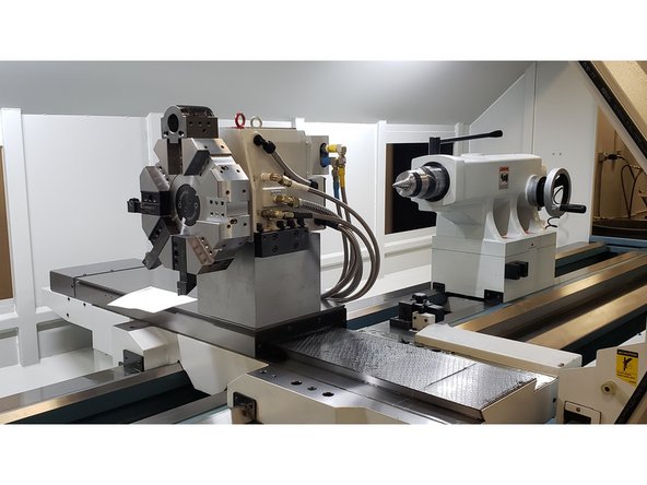 Place the Hydraulic Turret in the middle of travel where it will not crash on either the X and Z Axes.