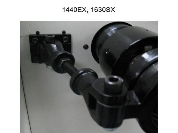 Connect the linkage to the Collet closer, along with the handle assembly, but do not tighten the bolts. Leave slightly loose.