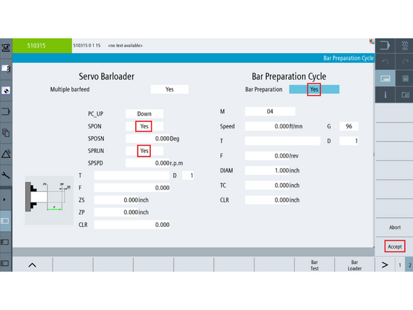 Use the dropdown menus to confirm or modify your settings.