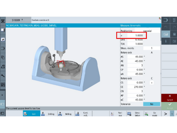 Select KIN_MEAS_GCODE_SWIVEL from the work directory.