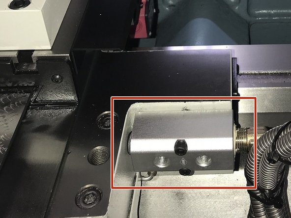 Re-locate coolant manifold to edge of carriage on 1630 and 1845.