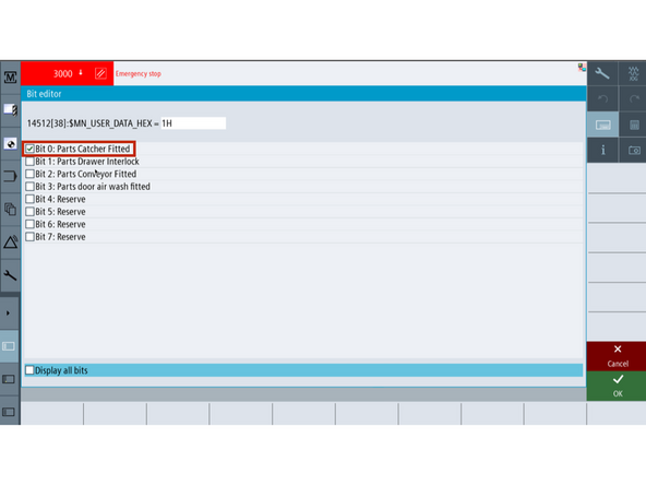 TC820si Old PLC (01.XX.XX) will need options enabled after Expert Deployment Upgrade. Determine which options the current machine has enabled.