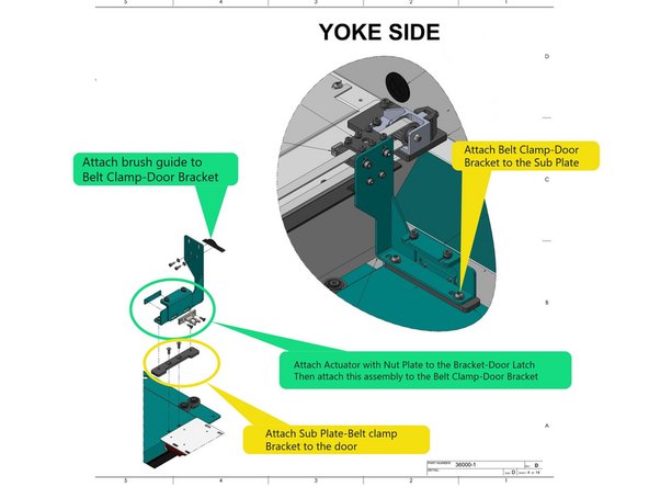 Install Door Bracket to Door.
