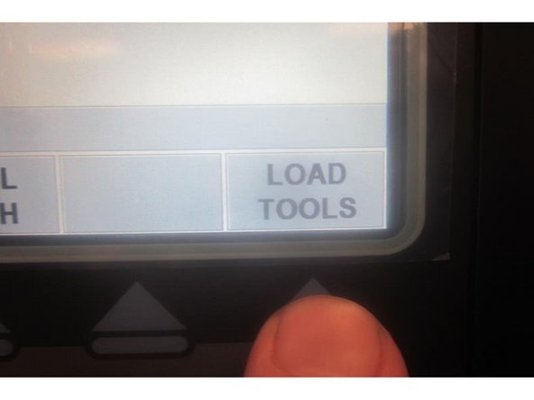 To prevent a crash or damage to the machine, carefully observe the "prompts" during tool loading.