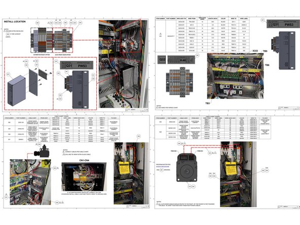 Using drawing 36000-5 wire up the Auto Door Option to the electrical cabinet.