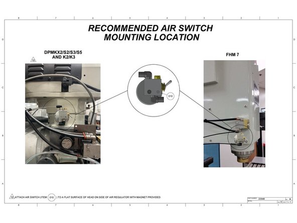 Photo 3 shows the recommended switch mounting locations on older machines.