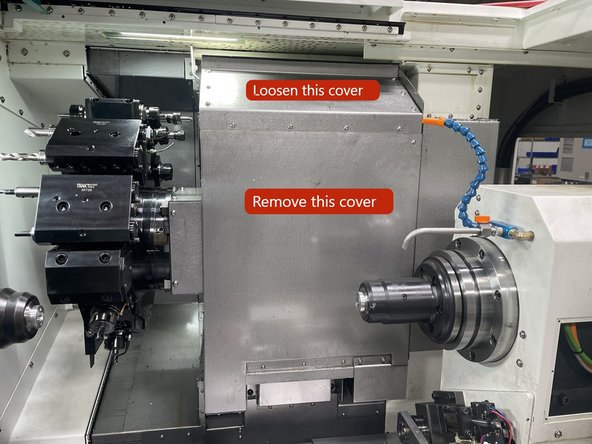 Next you need to remove the inner covers on the turret assembly.