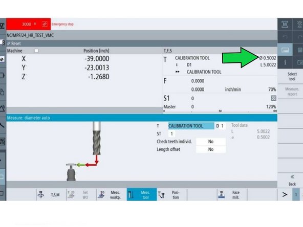 Press [CYCLE START] on the MCP.