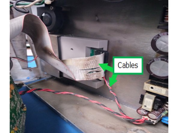 Connect floppy and power cables as shown.