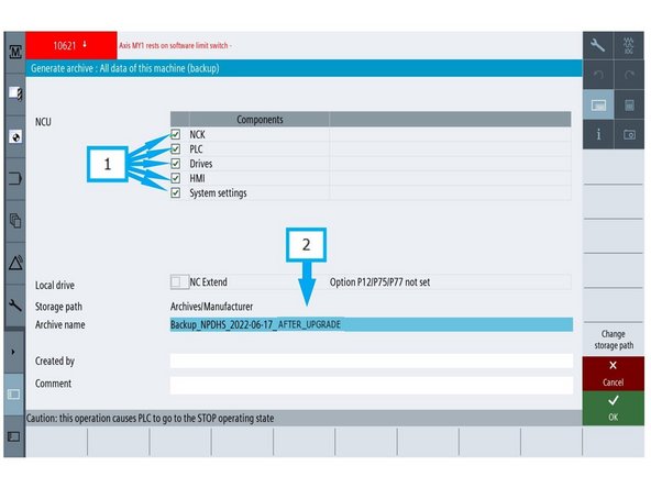(1) Make sure all five components are selected with a check box.