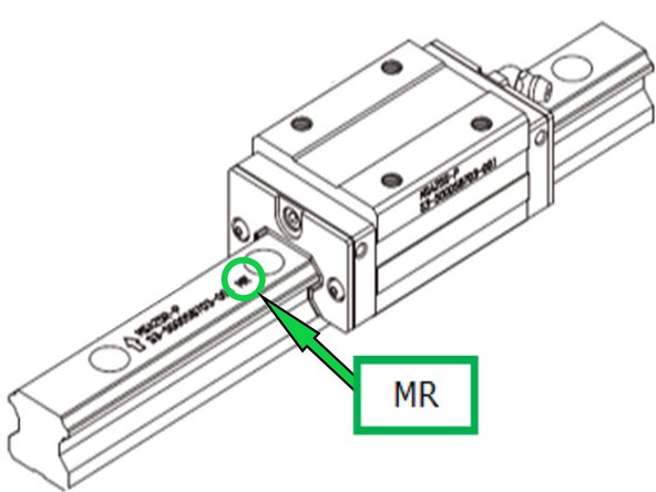 Lightly stone Linear Guide mounting surfaces and Reference edges of the machine saddle to ensure surfaces are flat and free of burs. Clean and wipe down all mounting and reference surfaces.