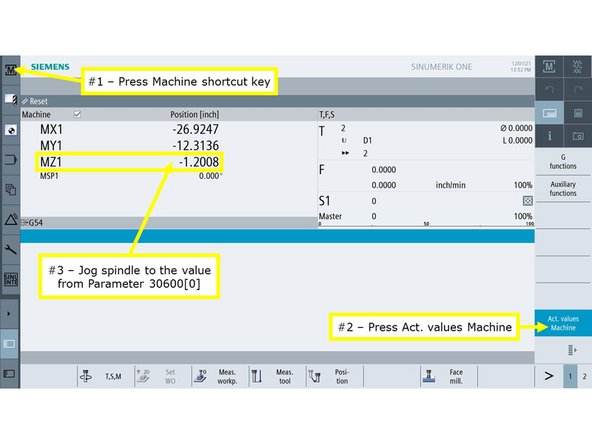 Note the value listed under Parameter 30600[0] for now.