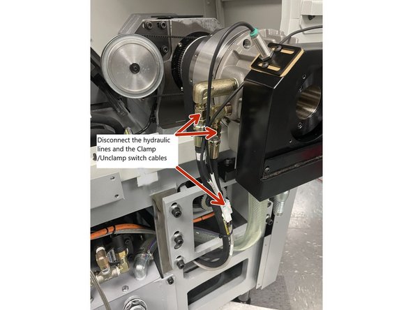 This step pertains only to machines equipped with a hydraulic chuck. If you have a manual chuck skip to step 4