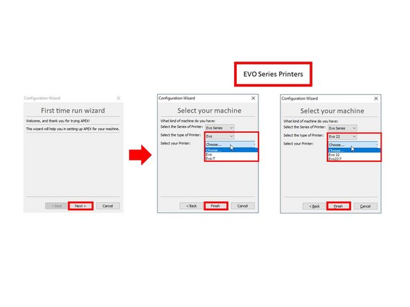 The "Configuration Wizard" will appear. Under the "First time run wizard" section, click "Next >."