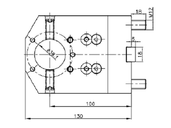 Mount TRAK Part 35723, HOLDER-BORING BAR-1.5"-BMT65, in turret Position 1.