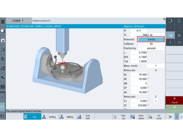 Only continue on Step 12 if skew from Step 14 was within 0.008”