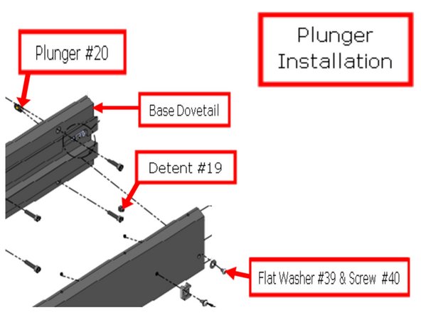 Insert Plunger # 20 and place flush to top of base.