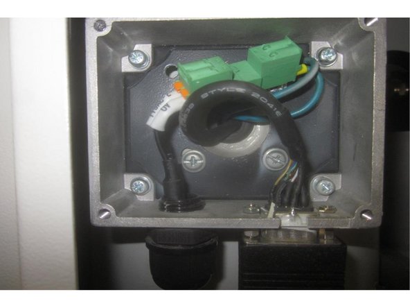 Press the Mode key, RSTR, Shut Down, Yes, then SHUT OFF the power to the machine at the main disconnect switch.