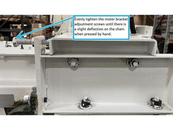When installing the motor sprocket use the measurement taken earlier to adjust the sprocket on the motor shaft. When reinstalling the clutch sprocket mount it flush to the end of the drive shaft.
