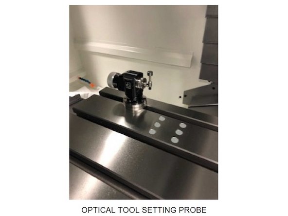 If the X, Y, or Z axis is re-referenced, the tool setting probe must be recalibrated before it is used again.