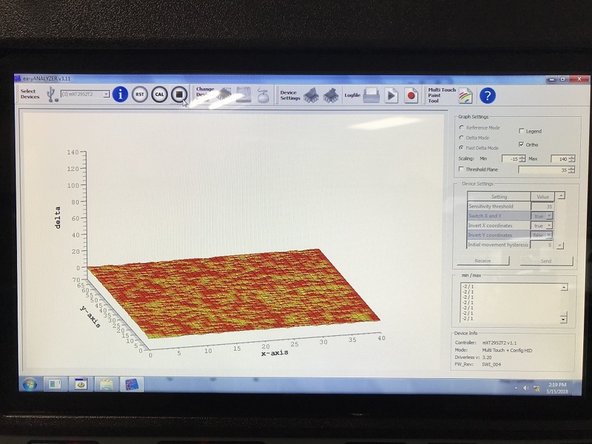 This will then open up the screen intensity graph as shown in image 2.