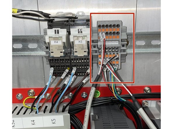 The TC2 electrical components come prewired and mounted to a piece of DIN rail. Before installing into the electrical cabinet check the wiring against drawing 35090 to verify everything is wired correctly.