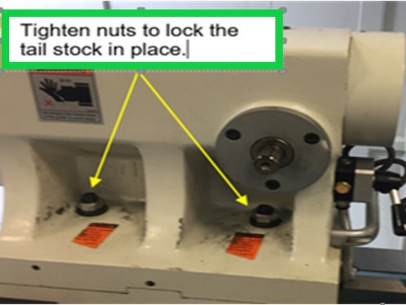 Tighten the 3 M10 set screws on the high/low gear locknut.  Reinstall oil lines to manifold. Refill Headstock to low fill line in sight glass with ISO 32 oil. Reconnect fuses 20, 21, and 22 to headstock oil pump. Press the power reset button to enable servos and turn on the headstock lube pump. Verify that oil is flowing to the spindle bearings.