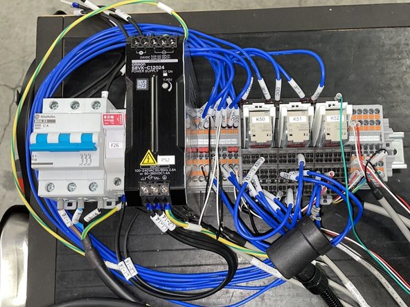 Before installing any of the electrical components or connecting any of the wires or cables shut the machine down and disconnect the main power for safety.