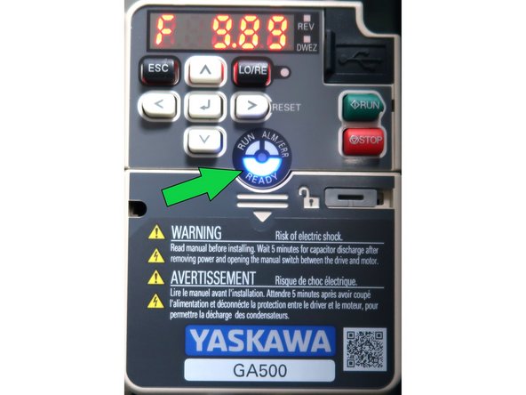 You could also try to operate the spindle. If it does not move, there are likely no drive parameters loaded.