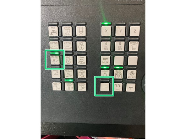Once at home position, press [Pot] and [-] to return the pot to the upward position.