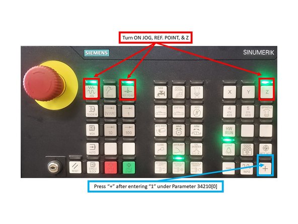 Go to [Setup]→ [Mach. data] → [Axis MD] → [Select Axis] →[AX3:MZ1]