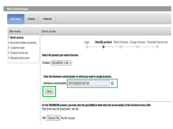 Enter SD Card number as indicated then press &quot;Next&quot;  just below the SD Card number entry.