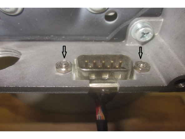 Observe the D-sub connector mounts from the outside on the bottom of the junction box. The box has a small relief for the connector to locate.