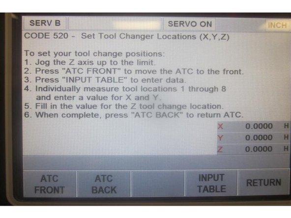 Press the DRO soft key. Press "Spindle Speed" soft key. Enter 150 from the key pad and press ABSet. Press "Mode." Press "RSRT" soft key.