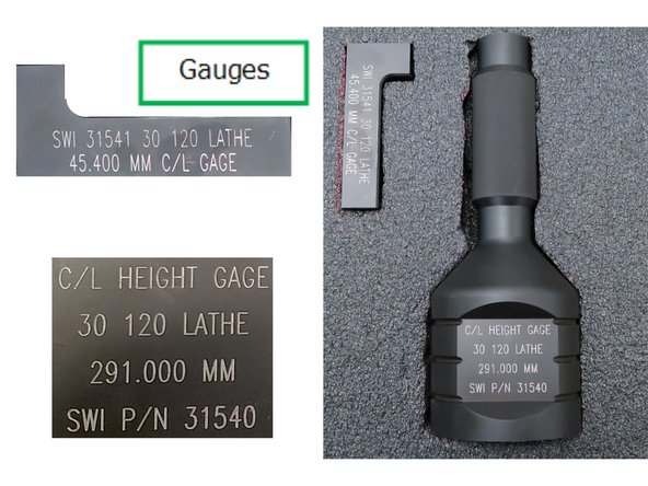 Carefully install the arbor between the two dead centers.The diameter of the arbor is 40 mm, so the centerline of that arbor is the theoretical centerline.