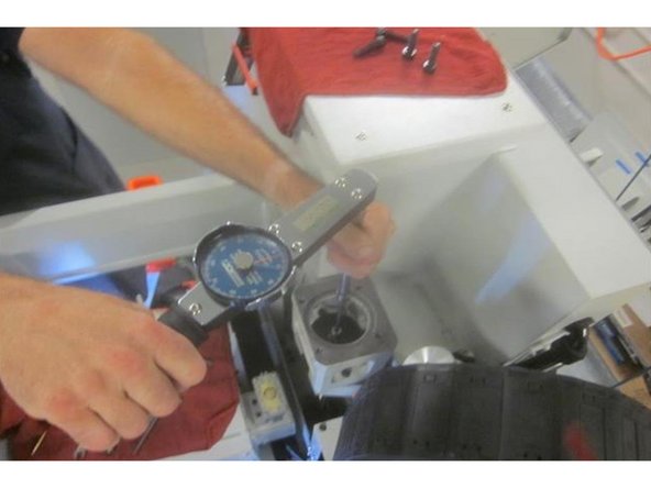 Caution: The next part of the guide requires working on the machine with the power on. The brake must have power on to check the rolling torque.