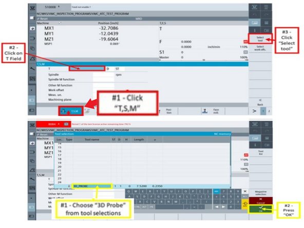 Press [T, S, M] on the touchscreen.