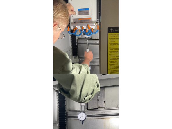 Next unclamp the spindle and with a 4mm T-Handle loosen the set screw in the tool gripper that is inside the spindle.