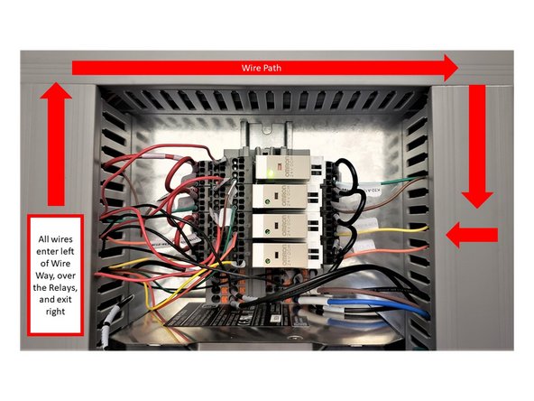 Install the following wires on the Relay Sockets: