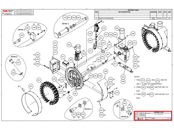 Drawings and parts lists are available on the company computer system: