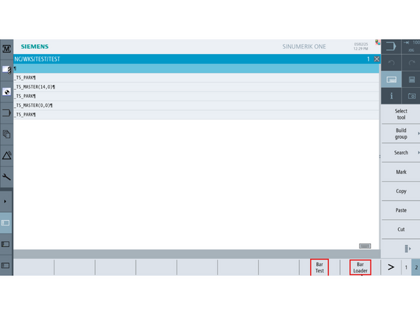 Go to the Program Edit area.