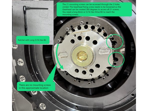 Method 1:  Alignment of the turret without having to realign the center disk (turret ring).