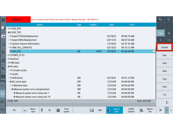 Step 13 is required only if the user has selected TC820si OldPLC (01.XX.XX) from the dropdown menu in Step 10.