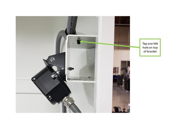 To install the OMI-2T Receiver Assembly (P/N: 34080-10), tap M6 holes in the following locations: